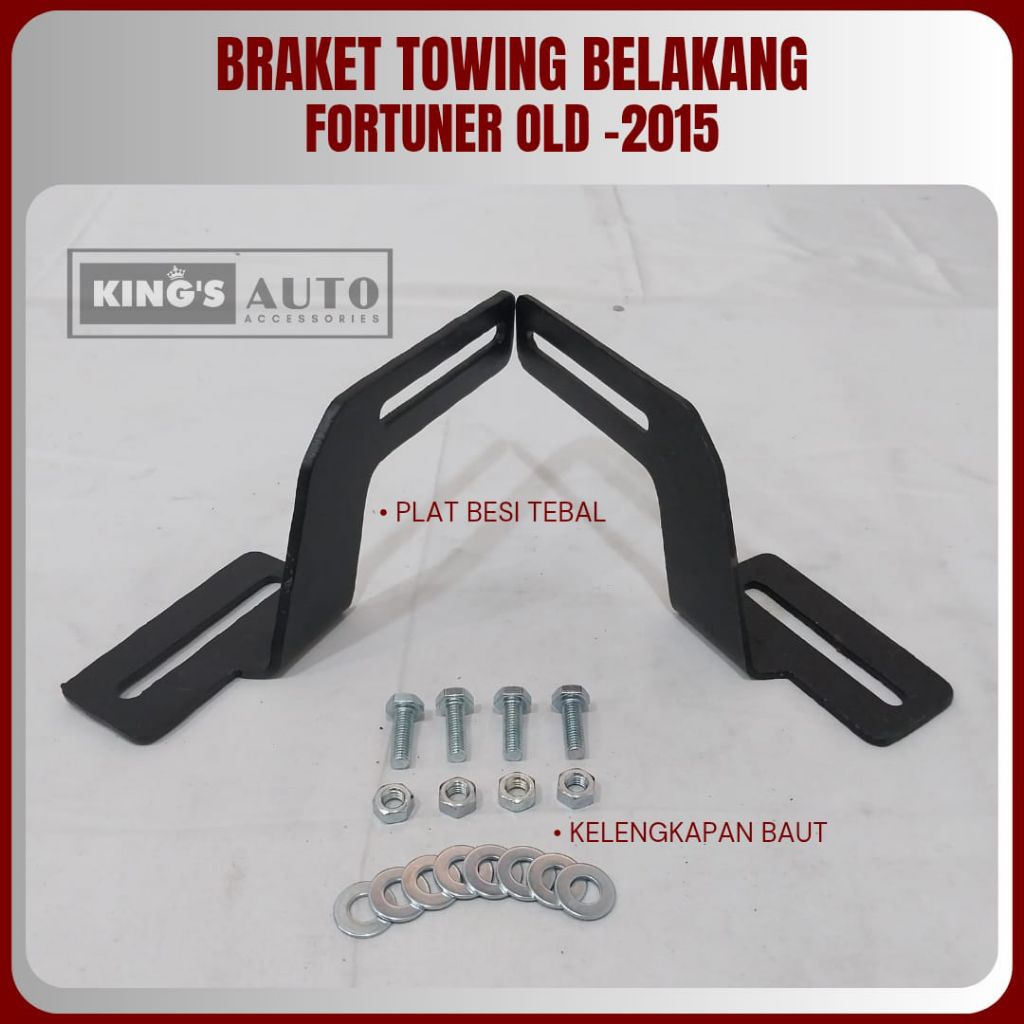Braket Towing Belakang + Baut Penyangga Towing Belakang FORTUNER OLD - 2015