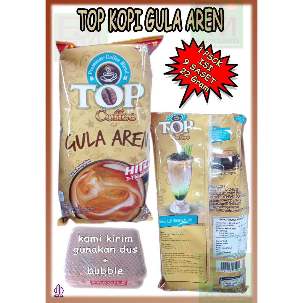 

Top Kopi Instan Gula Aren 9 Sachet x 22 Gram