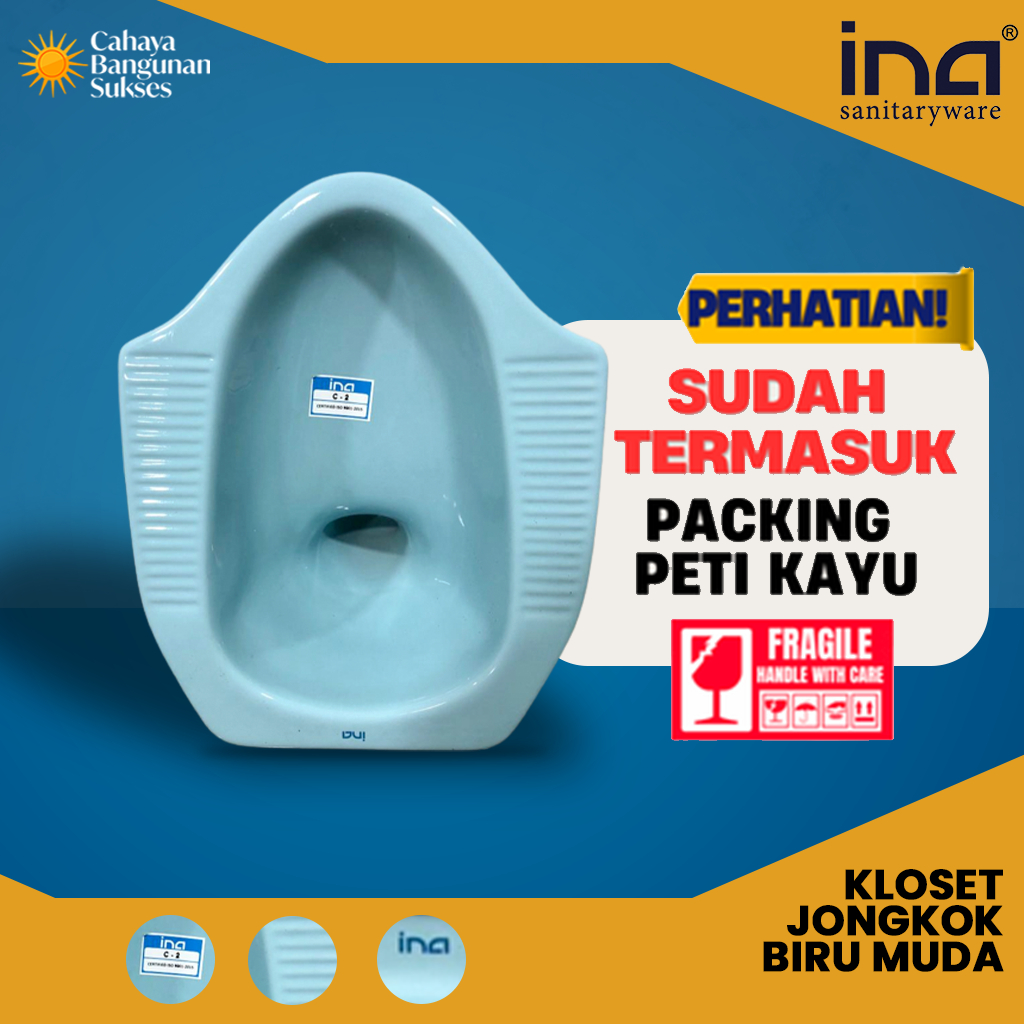 [Packing Peti Kayu] Kloset Jongkok Ina Terlengkap / Closet Jongkok Ina Original Terpercaya