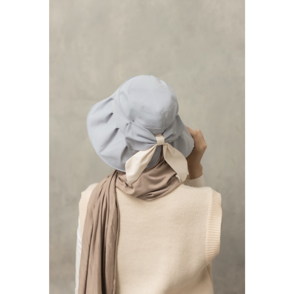 TOPI BUCKET HAT IMPORT/ TOPI UMROH CADY PITA LEBAR HIJAB MUSLIMAH