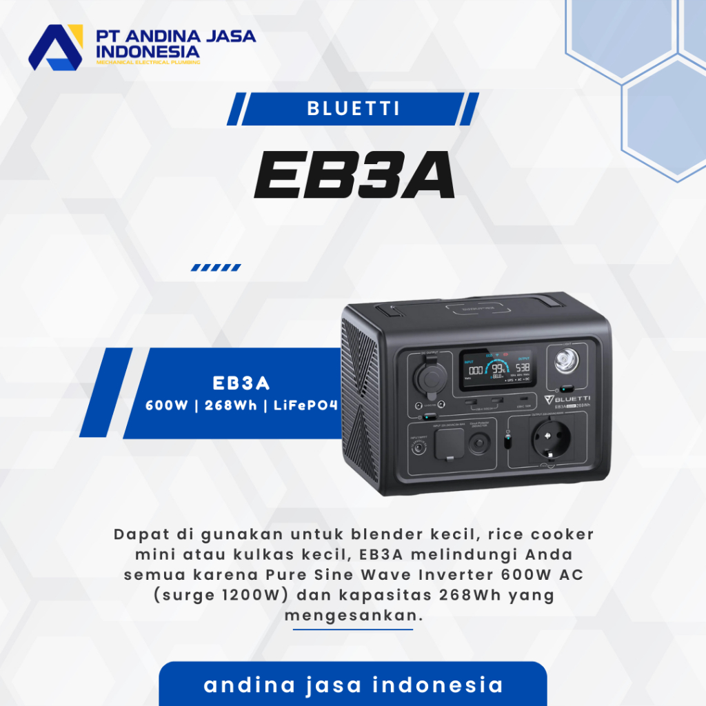 [Mitra Jasindo] Bluetti EB3A Station Portable Power