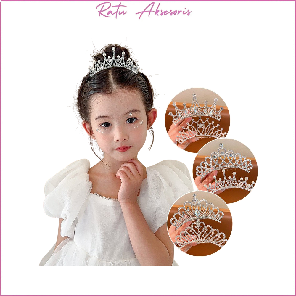 RA - BANDO TIARA MAHKOTA PERMATA HIJAB WISUDA PENGANTIN