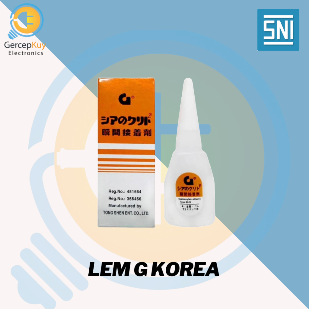 

Lem G Korea Super Rekat 100% Original Lem Setan ECERAN