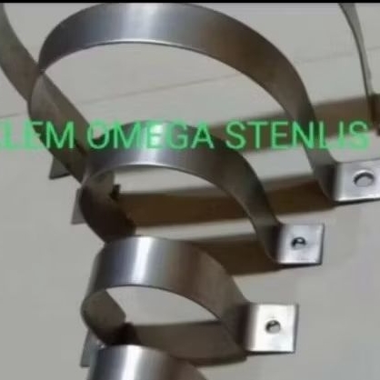 klem omega stainless 4 inch klem pipa tahan karat