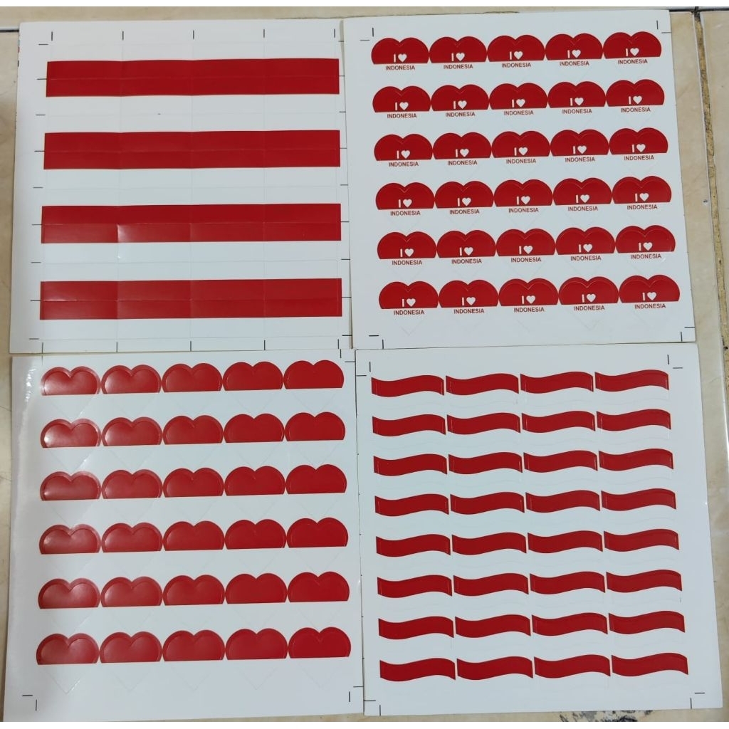 

Stiker pipi merah putih/stiker 17 agustus/stiker dirgahayu HUT RI