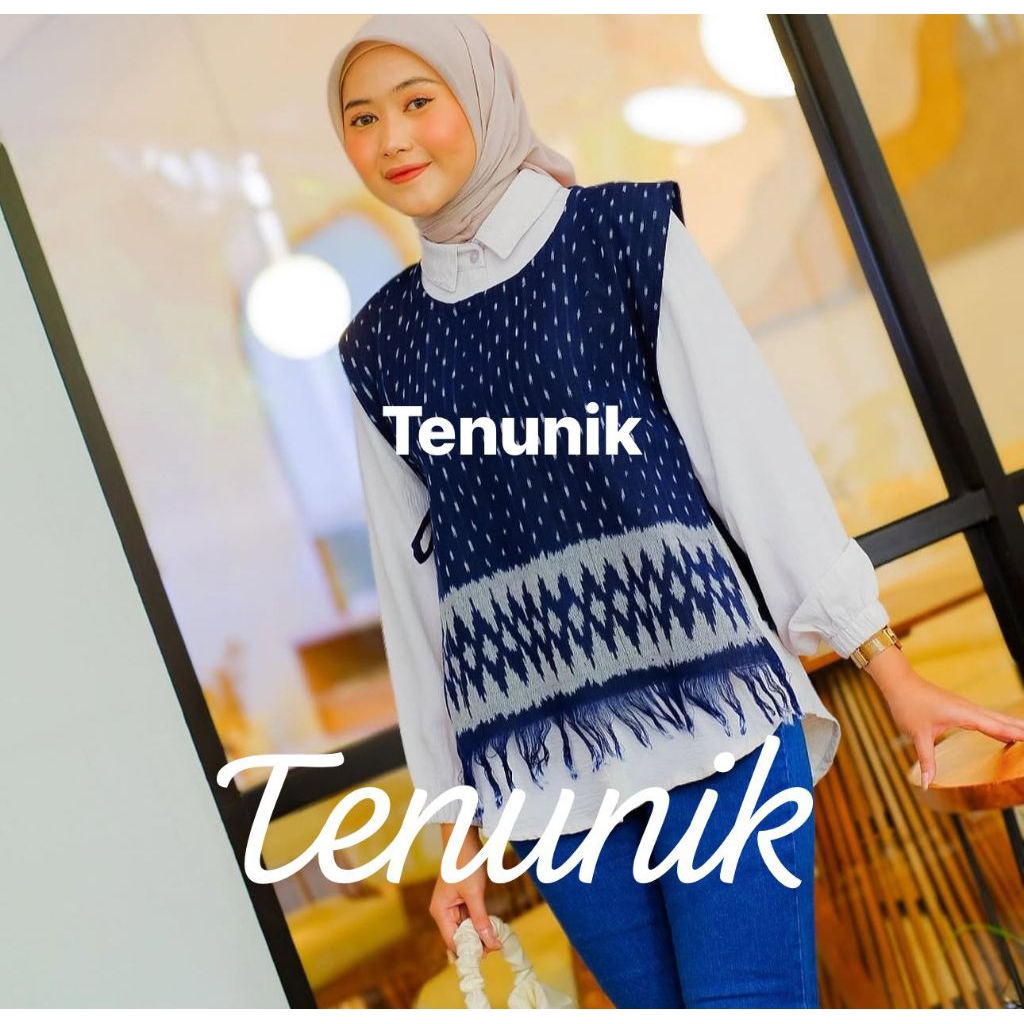 Ready stock - ROMPI TENUN - Baju etnik - rompi tenun - atasan tenun - atasan etnik - tenun original