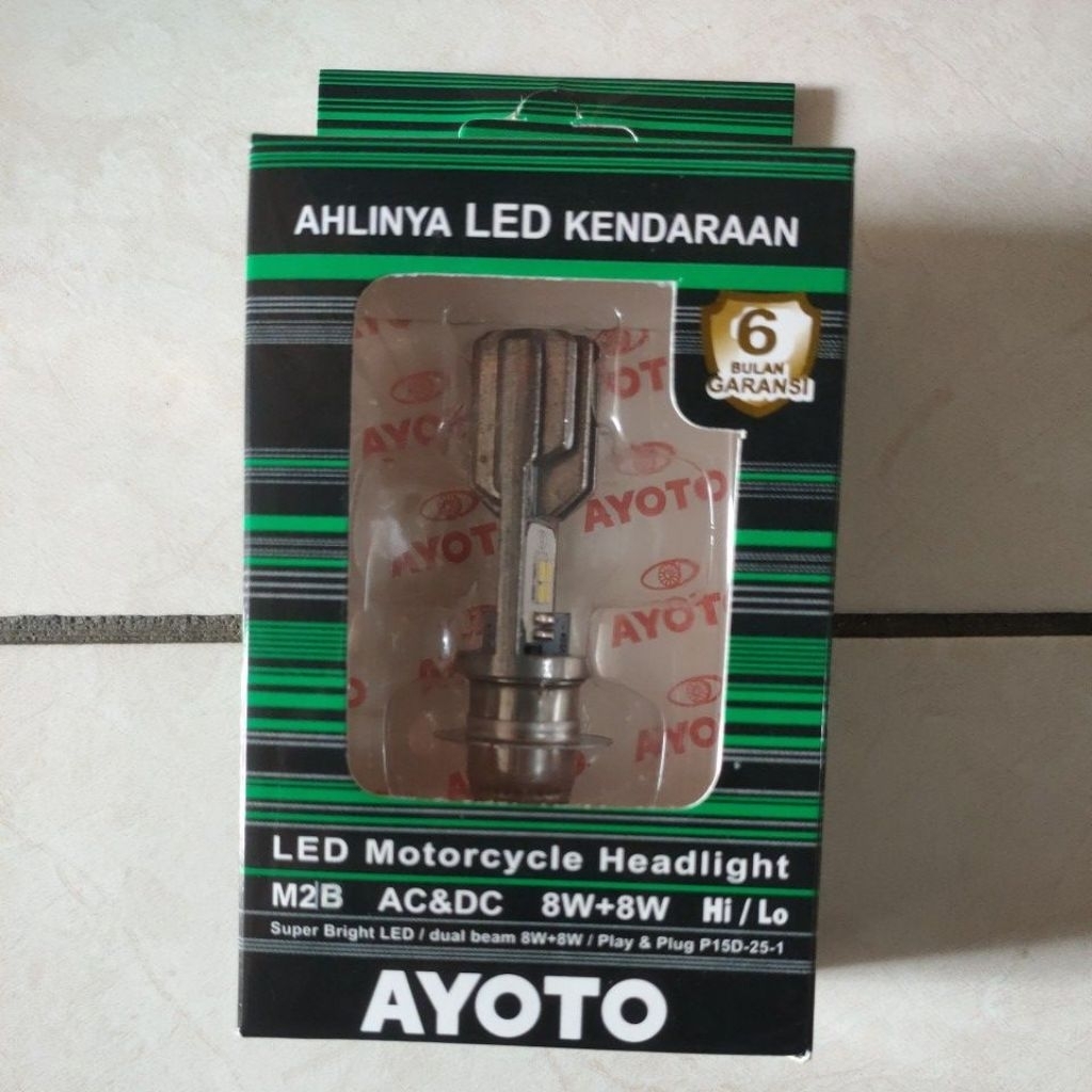 Lampu LED Motor AYOTO M2B H6 AC DC 2 sisi