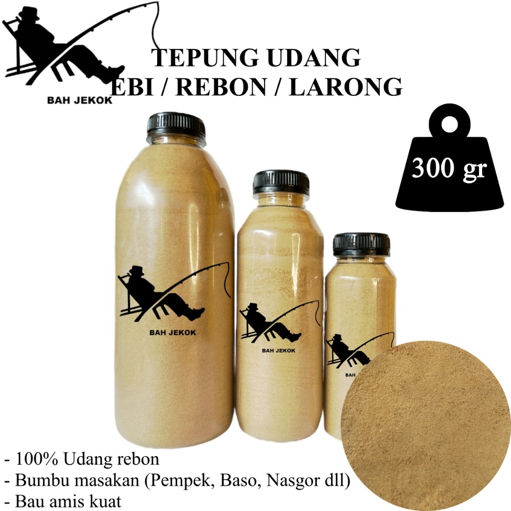 

Udang rebon Ebi Larong giling untuk konsumsi bahan masakan makanan (300gr).