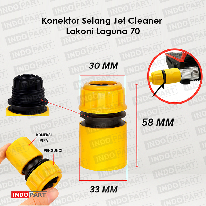 Konektor Selang Filter Jet Cleaner Lakoni Laguna 70