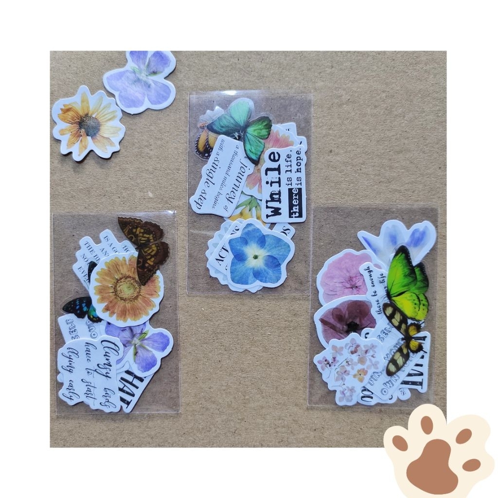 

Stiker Aesthetic Deco Journaling Mix 10 PCS