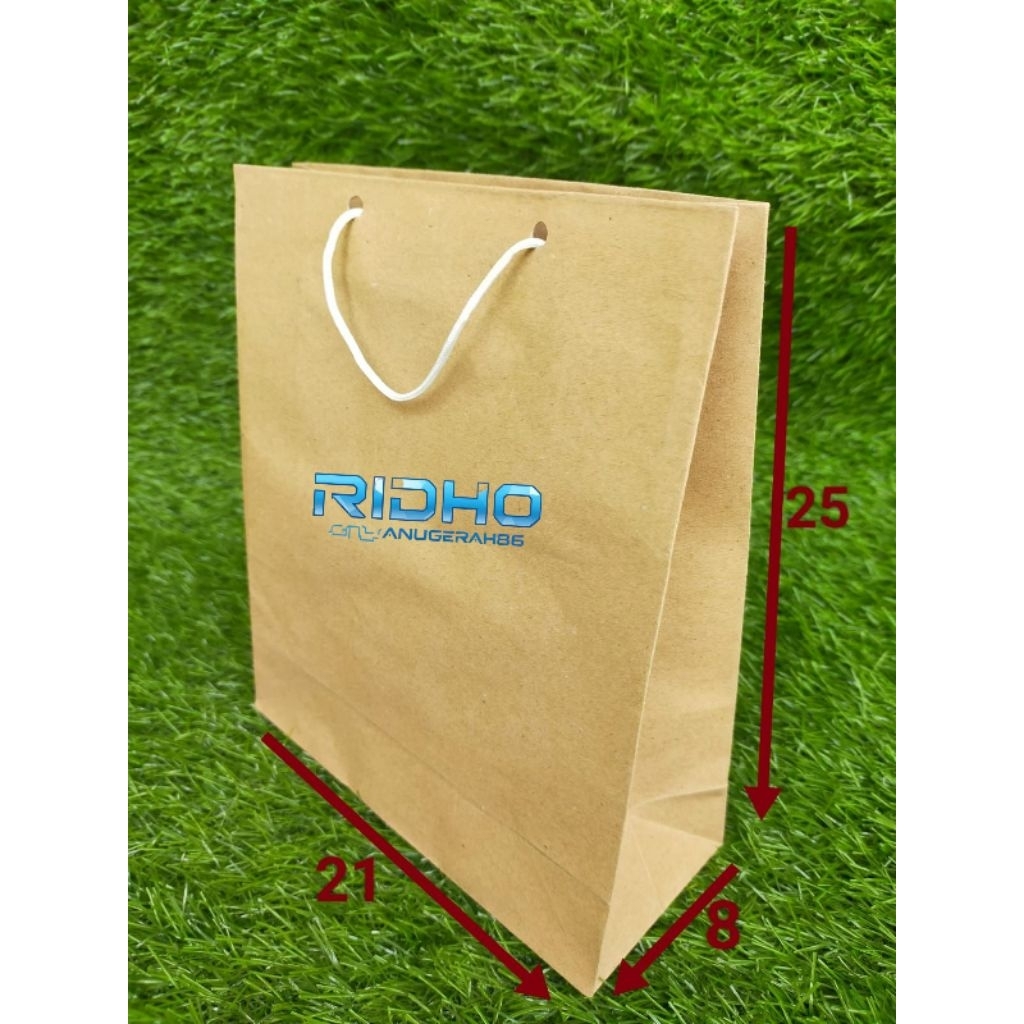 

(isi 12pcs) paperbag coklat buku(uk 25x21x8)