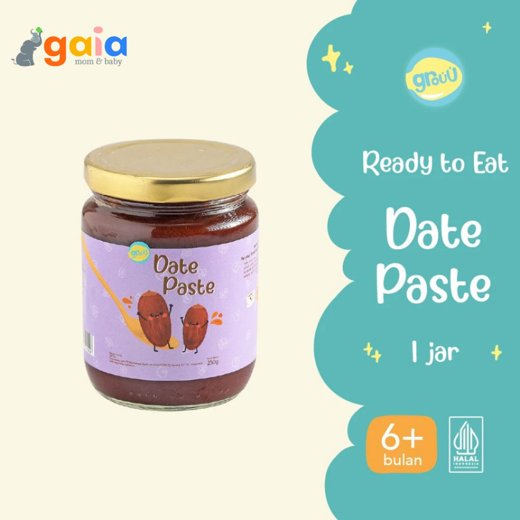 

Grouu Dates Paste | Selai Kurma MPASI Bayi & Anak -NO MSG