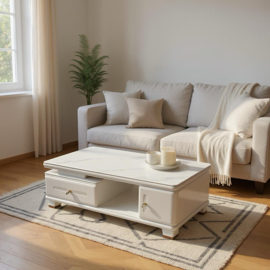 Meja Tamu | Coffe Table Batu Marmer 120x60 cm