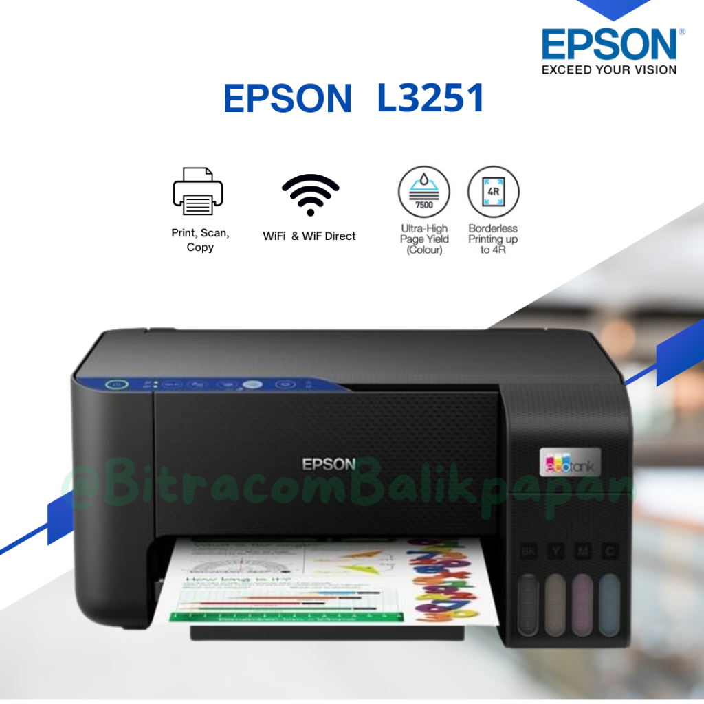 Printer Epson - L3251 - Print,Scan,Copy,Wifi - Infus