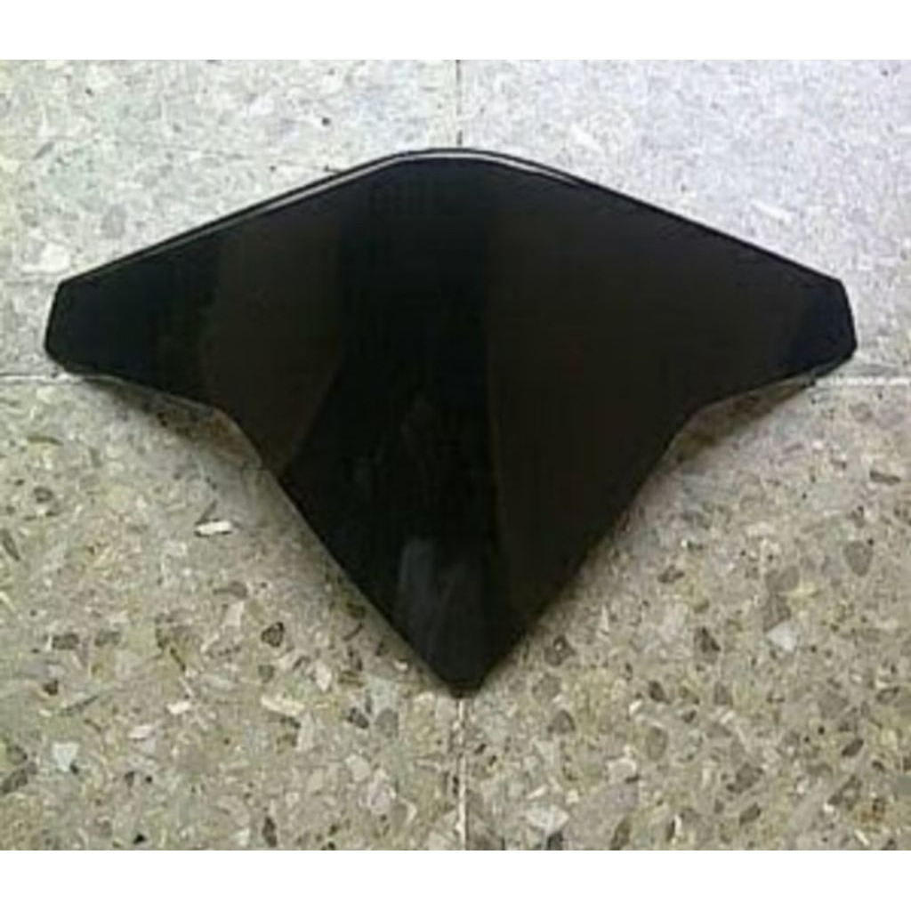 Visor Beat Lama Karbu Tebal Bening Hitam Kokoh