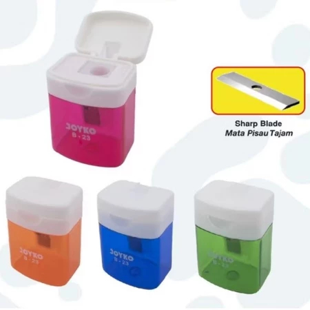 

(pcs) Orotan Pensil Joyko B-23 - Sharpener Joyko B 23 - Serutan/Rautan Manual Murah