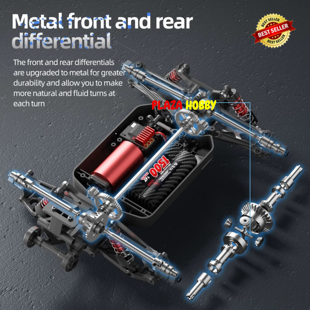Surpass Hobby RC Car S911 PRO Mantis Powder Metallurgy Gear RC Buggy Brushless vs MJX16207 14303