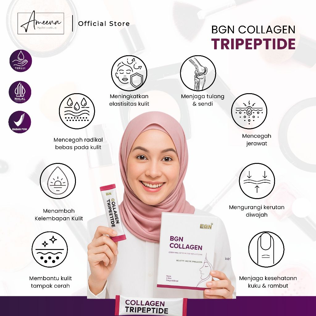 

Collagen Drink By BGN MINUMAN COLLAGEN Pencerah Kulit Sehat dari Dalam