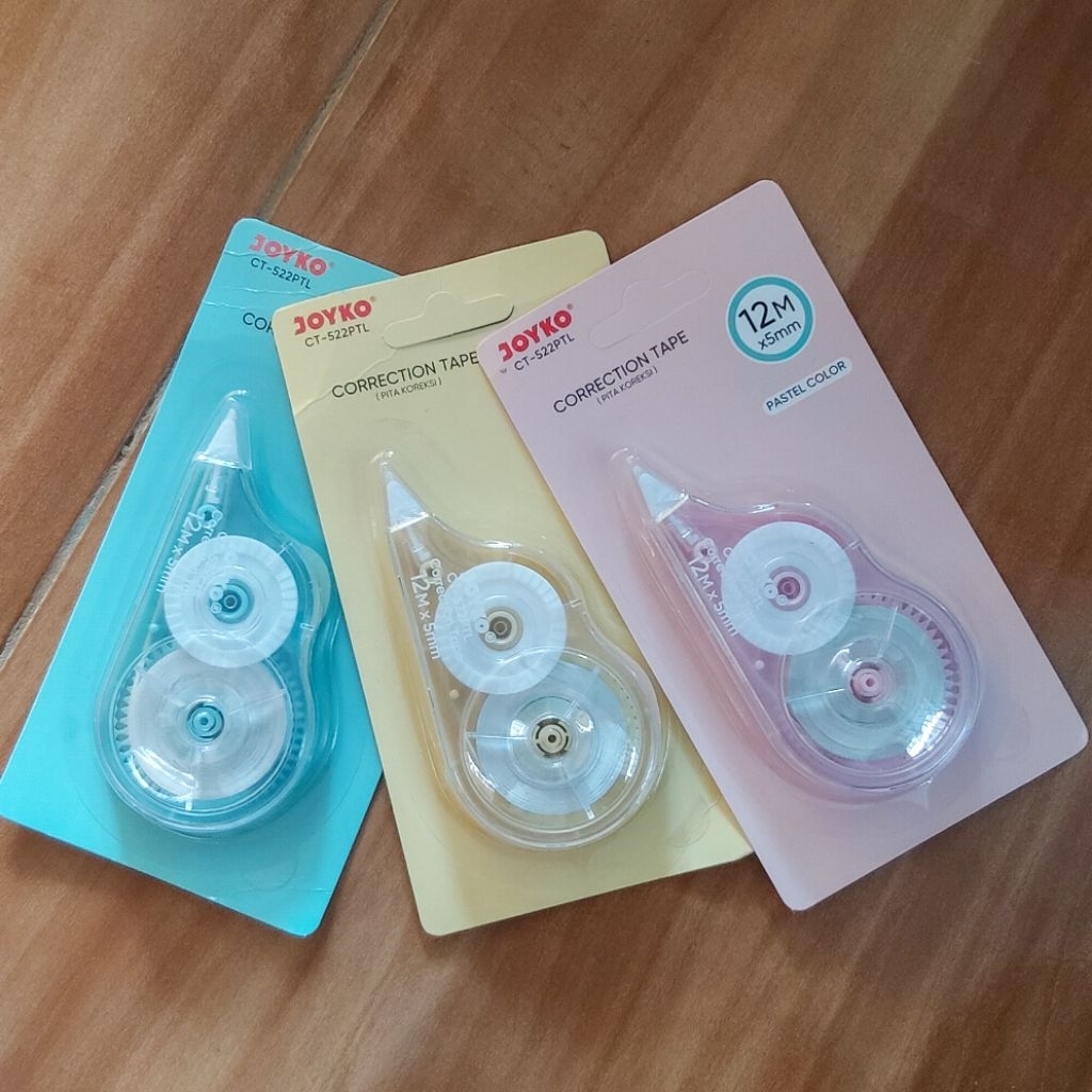 

Tip ex kertas roll warna pastel JOYKO CT-522PTL