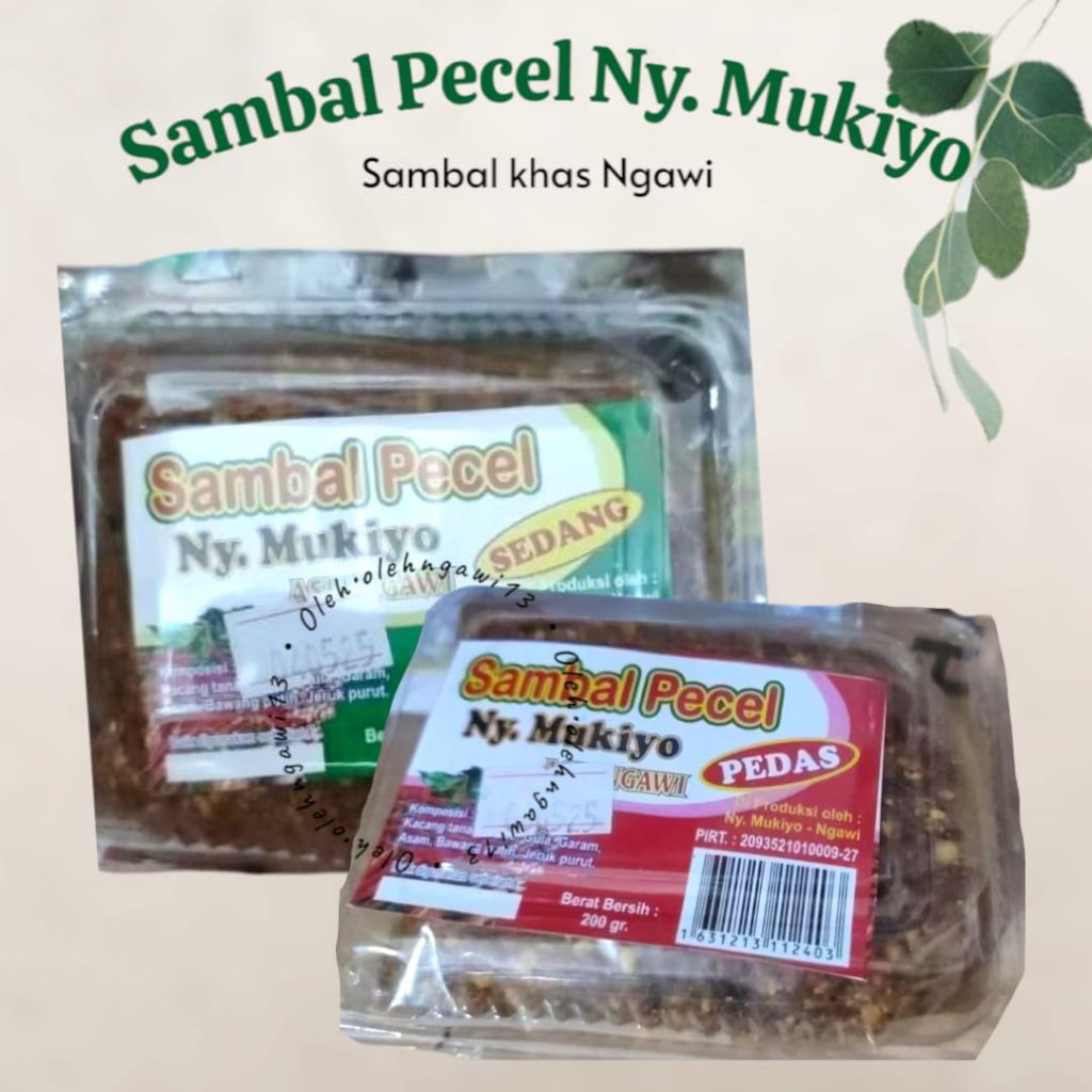 

SAMBEL PECEL NY MUKIYO, SAMBEL KACANG NY MUKIYO, SAMBEL PECEL, SAMBEL KACANG KHAS