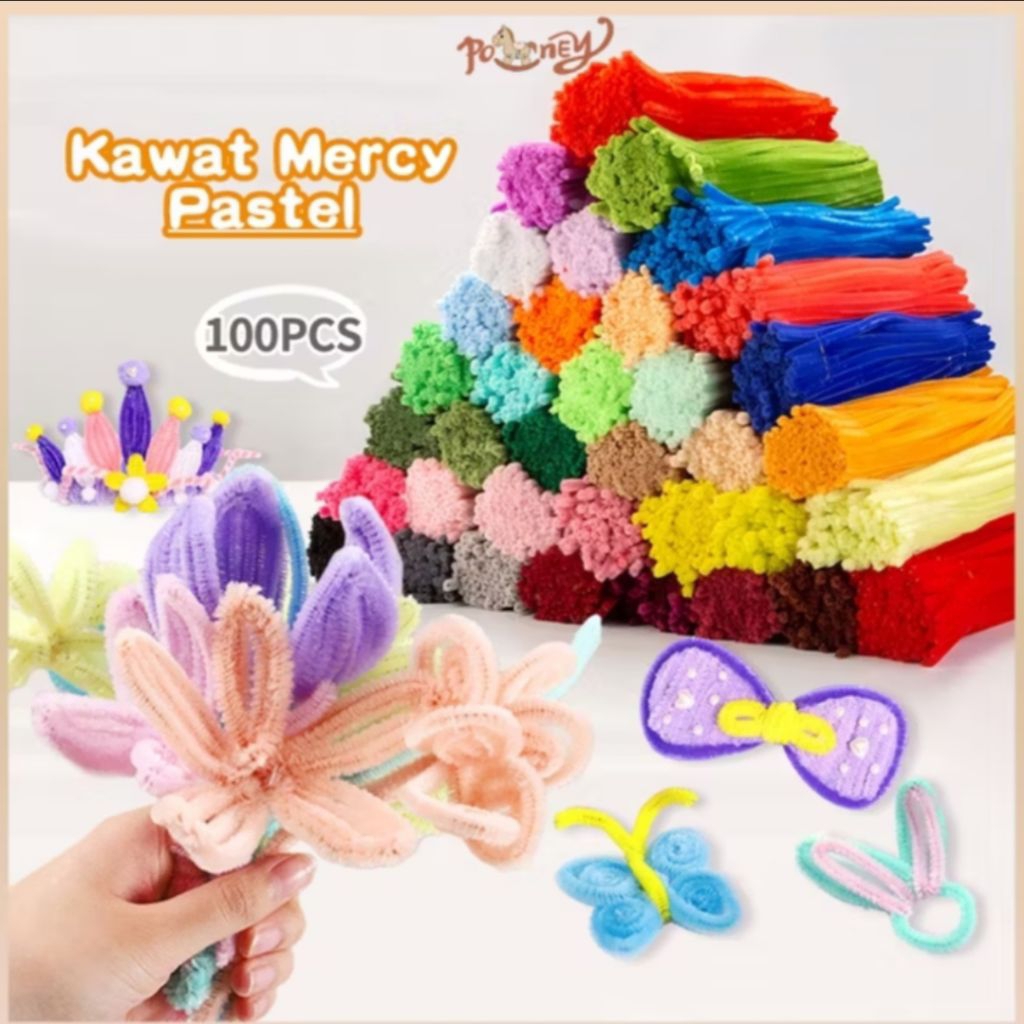 kawat bulu perca 100pcs kawat bulu kerajinan