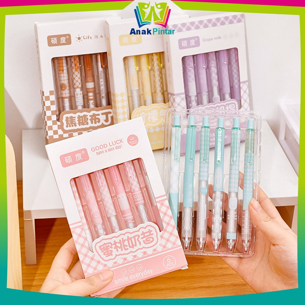 

EC Alat Tulis Pena ST Set 6IN1 Motif Bunga 0.5MM / Retractable Pen Karakter Set / Perlengkapan Anak Sekolah Pulpen Cetek Import Anak Pintar A69