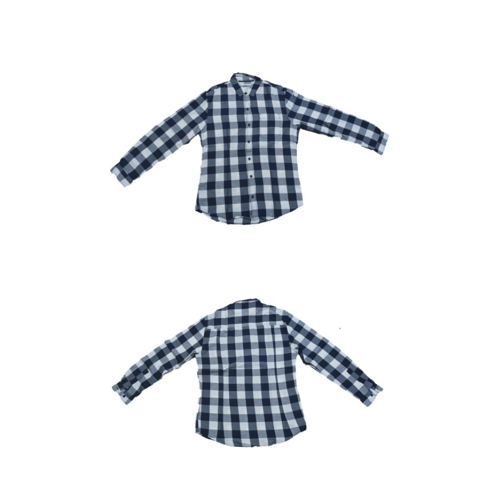 Bombboogie Kemeja Moffats Navy White Pria