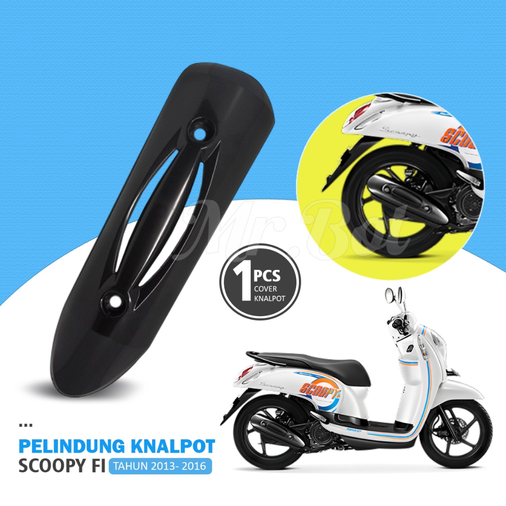 Pelindung Knalpot Cover Tutup Tameng Knalpot Scoopy Fi 2013-2016