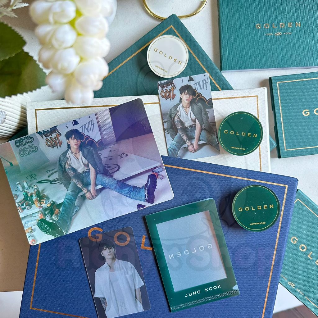 [READY STOCK] BTS ALBUM GOLDEN JUNGKOOK WEVERSE POB