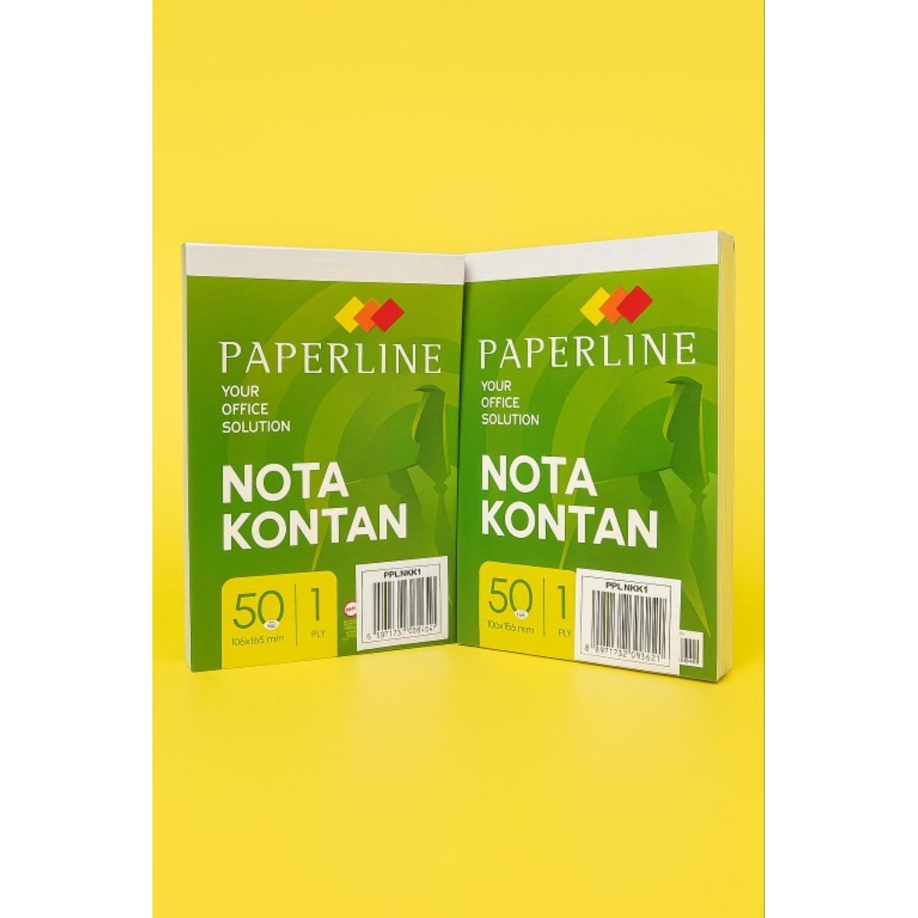 

Nota Kontan Paperline 1 ply 1 Pack isi 10 Buku
