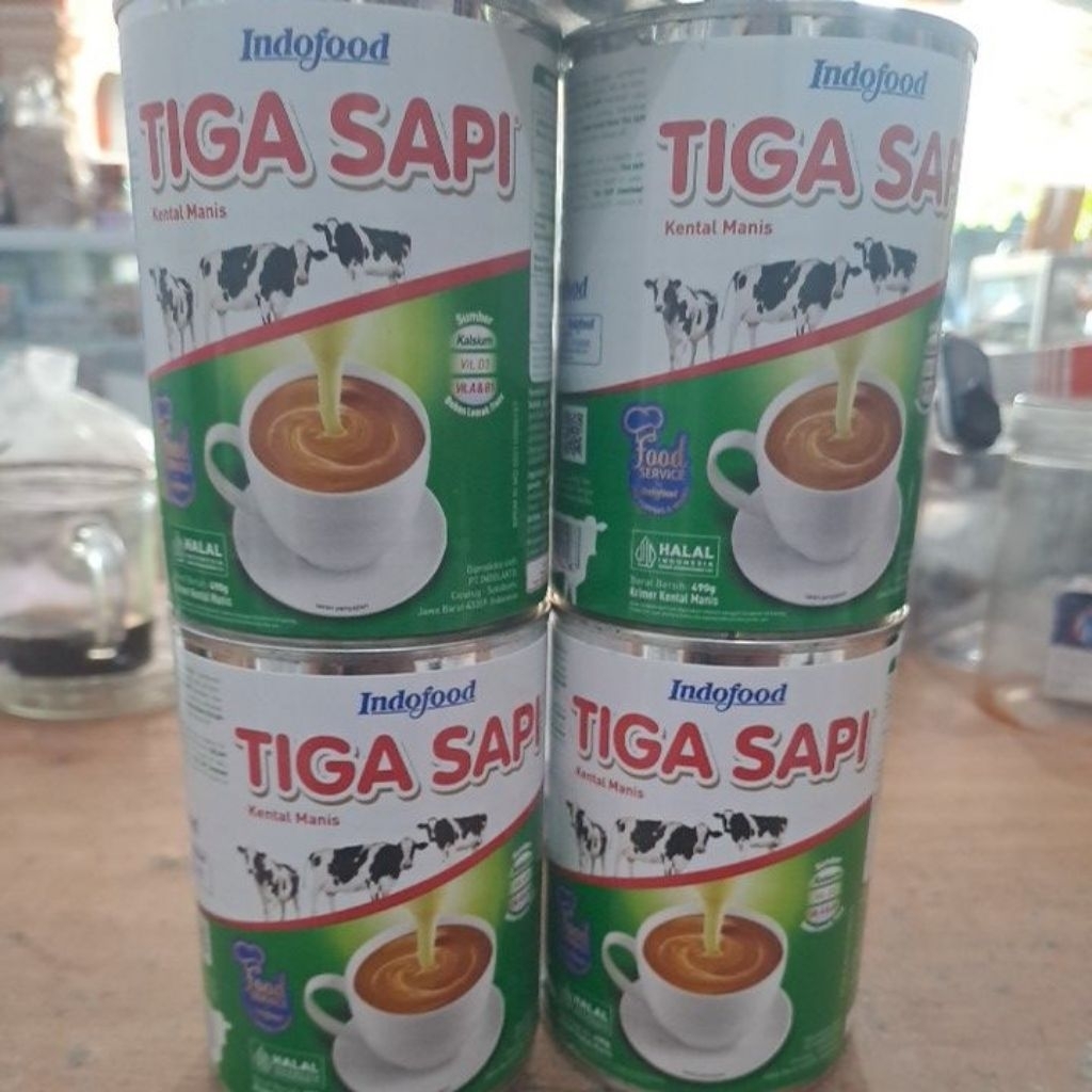 

Susu SKM Tiga Sapi 490 gram Indofood