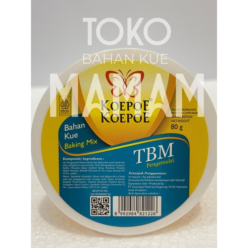 

TBM Kupu - Kupu / Koepoe- Koepoe 80GR