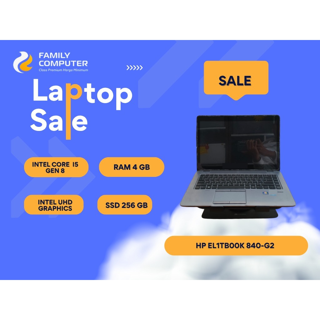 HP TOUCHSCREEN ELITBOOK 840-G2|CORE I5 GEN 8|256/4GB