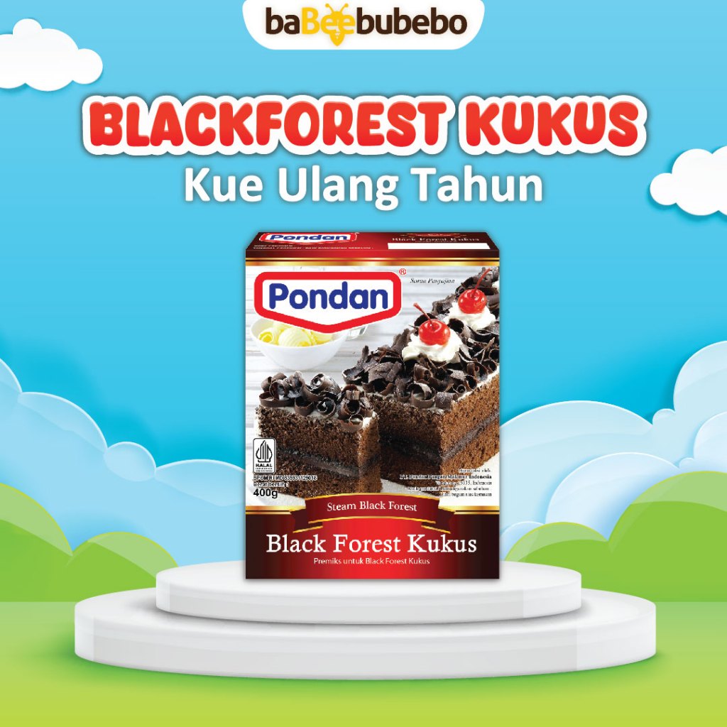 

Pondan Blackforest Kukus Box 400g Kue Ulang Tahun/Birthday Cake