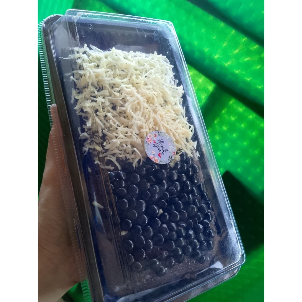 Brownies Kukus Toping Keju + Chochocips