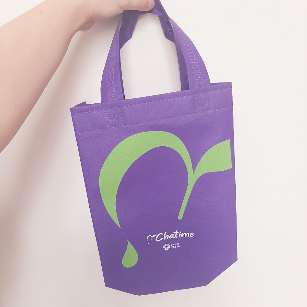tas tote bag chatime tas shopping bag chatime