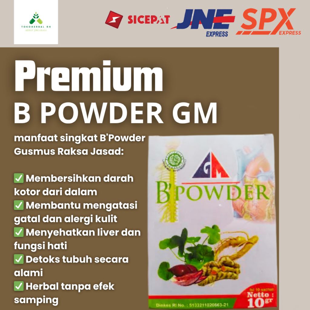 OBAT DIABETES , STROKE AMPUH B POWDER  GM B powder  Herbal GM