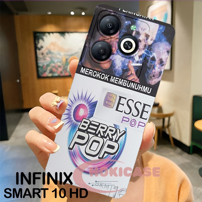 Cassing Hp Infinix Smart 10 HD / 8 / 8 HD / 8 PRO / 8 PLUS / Hot 40i Motif ROKOK keren kesing cowok[