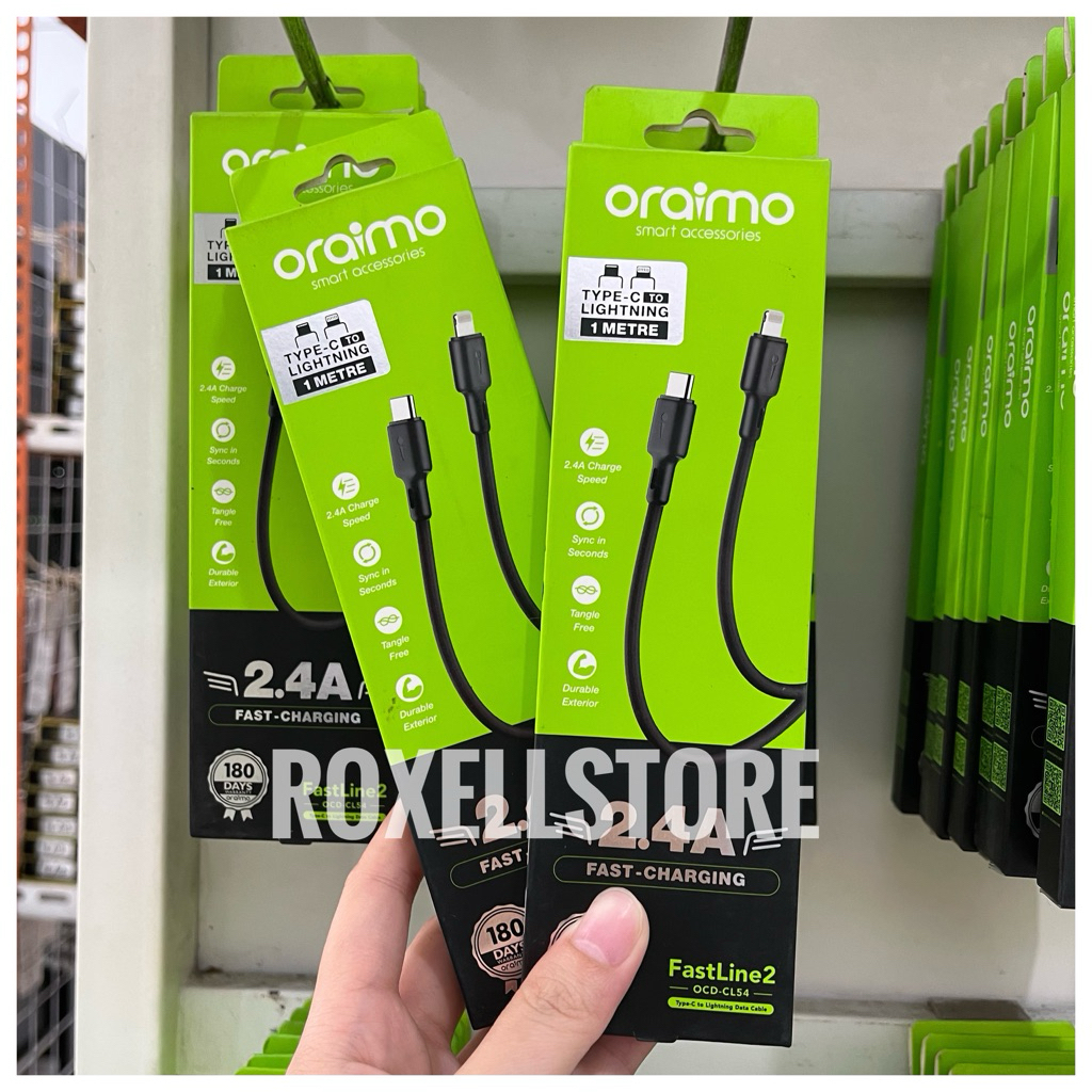 Oraimo Kabel data fastline 2 ocd-cl54 c to lightning 2.4A