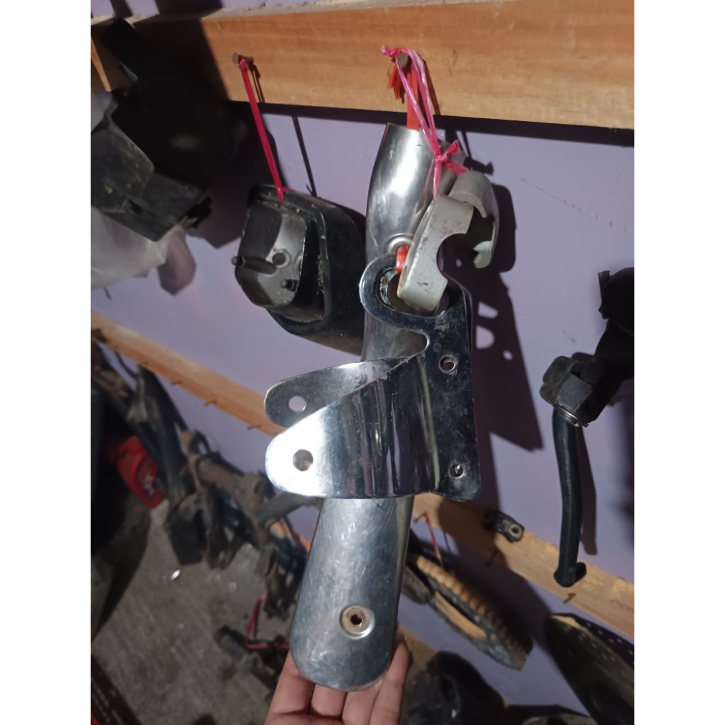 cover knalpot raiser braket lampu lepasan ninja r ss kiss original