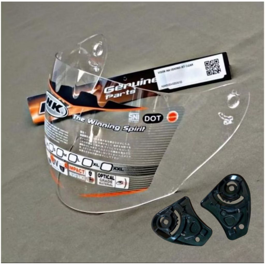 Kaca Helm Ink Centro Bening Hitam Rachet