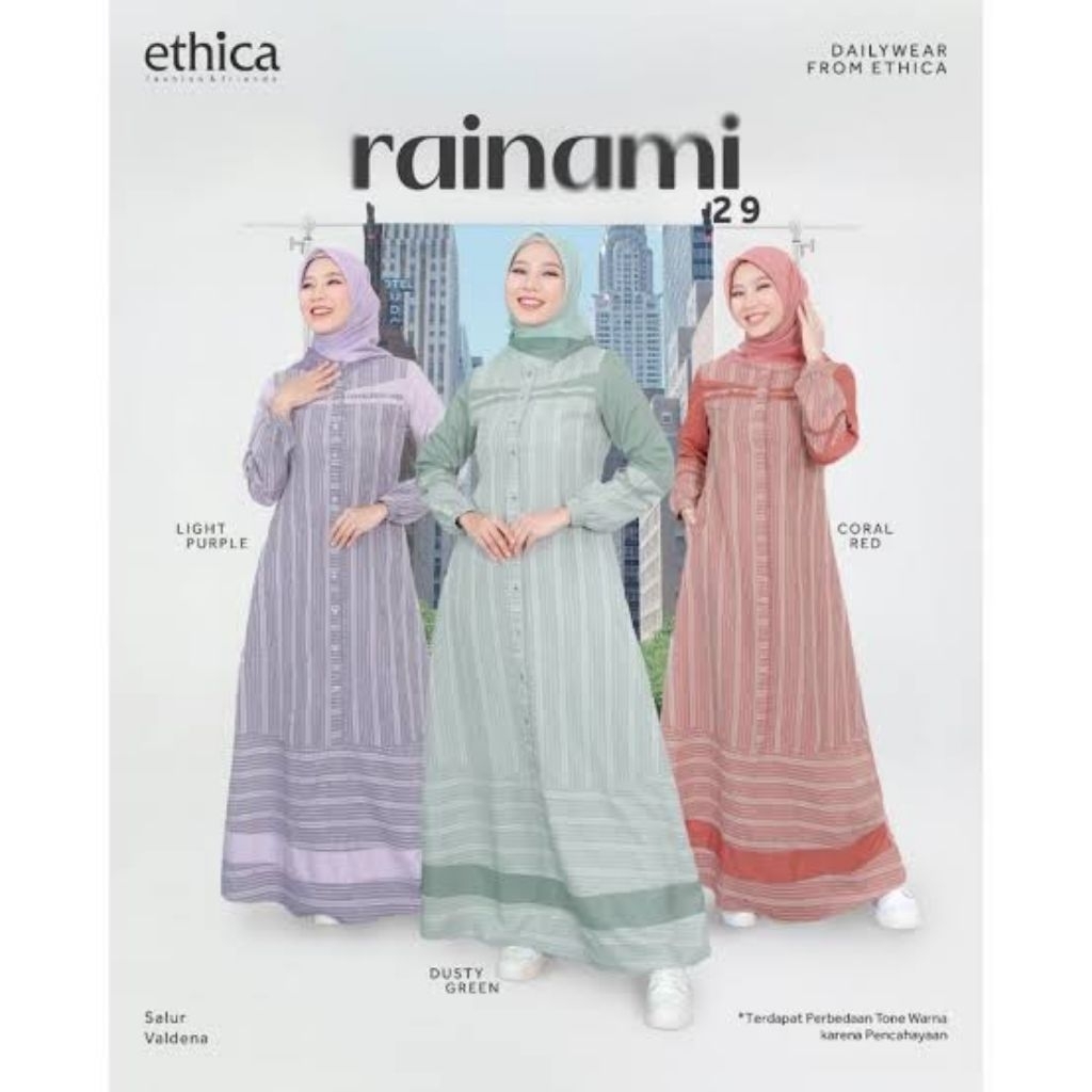 Gamis AYUMI 29 BY ETHICA gamis cantik elegan dan simple