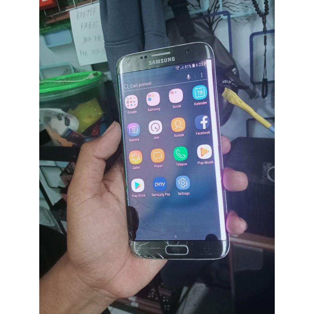 MESIN SAMSUNG GALAXY S7 EDGE HIDUP NORMAL