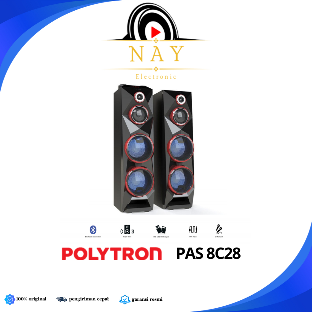 POLYTRON SPEAKER AUDIO PAS 8C28 / Speaker Polytron PAS 8C28