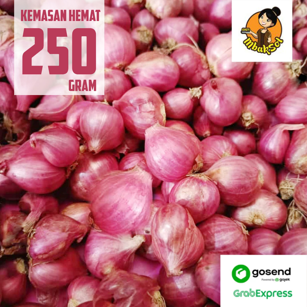 

Bawang Merah Probolinggo 250 gr Sedang/mix - Brambang Probolinggo Asli 250gr sedang/mix