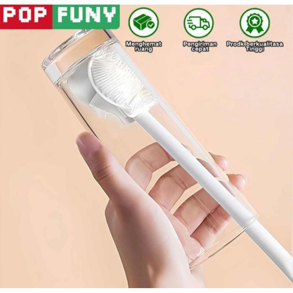penyikat gelas pegangan panjang - fitur pembersihan tanpa sudut mati multifungsi cocok untuk gelas,w