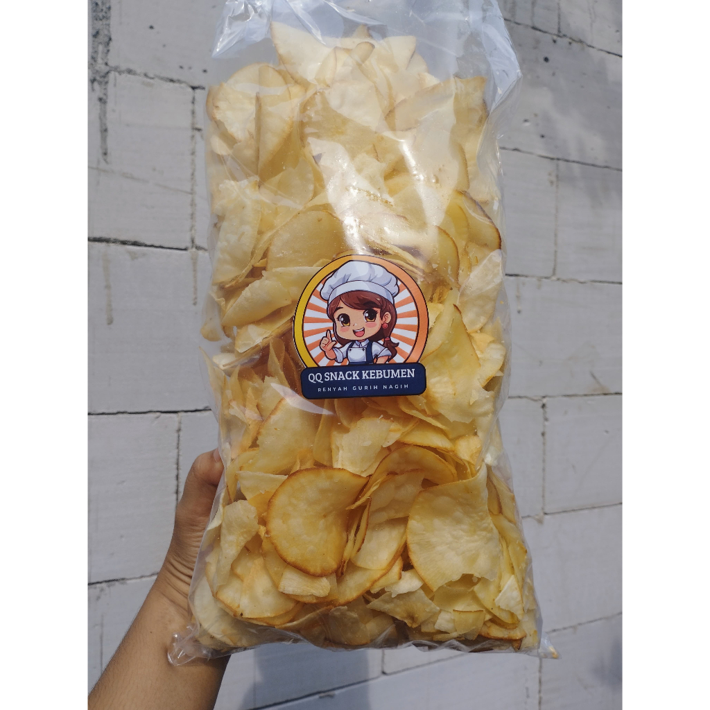 

Keripik Singkong Cemilan Snack Asli Kebumen 500gr
