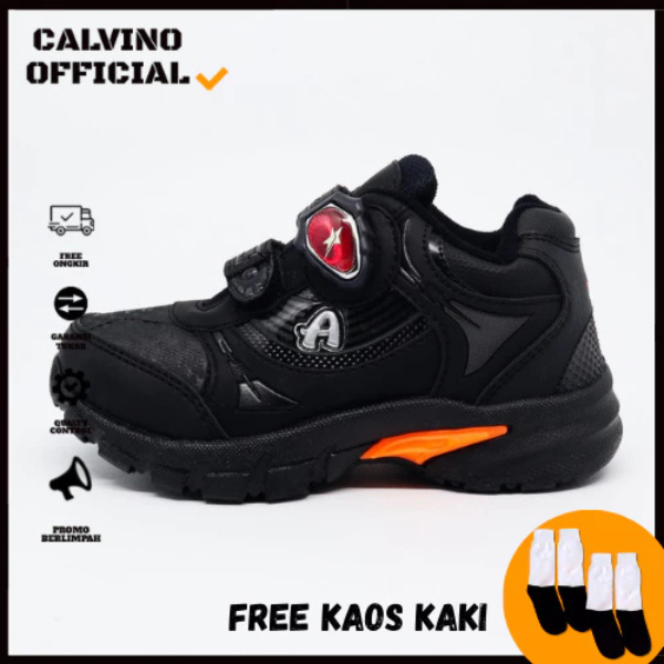 SEPATU SEKOLAH ANAK PRO ATT MGP 457 V MAGNET SNEAKERS LAKI LAKI TK SD