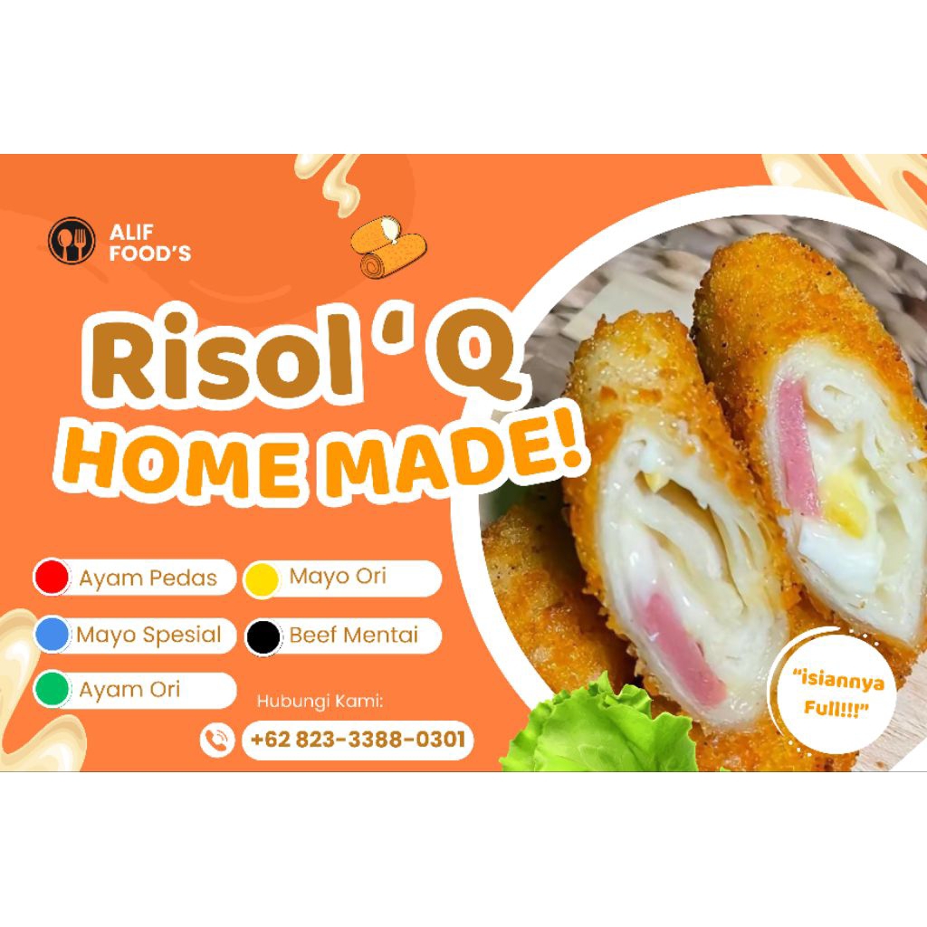 

Risol'Q Homemade Ayam Ori (Tidak Pedas) Isi 4 pcs