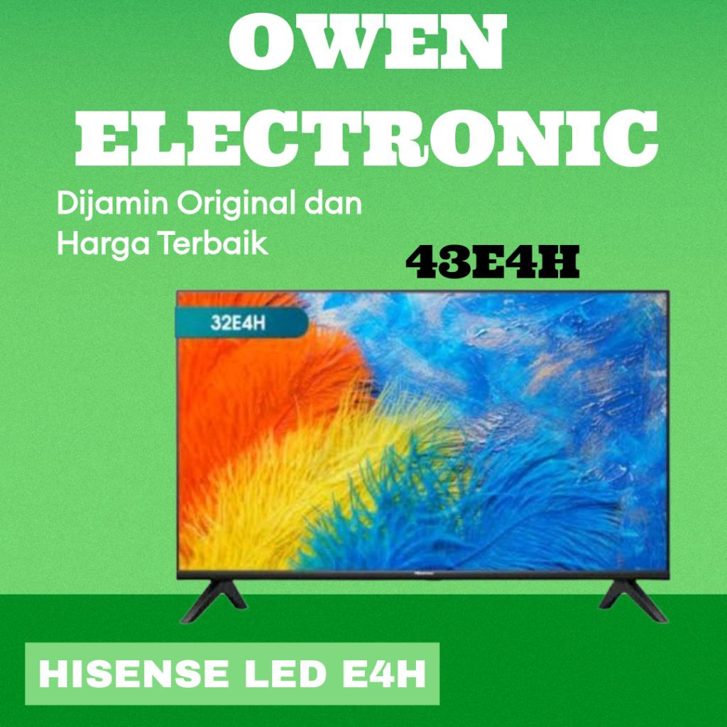 HISENSE 43E4H FHD SMART TV
BEZELESS 43 inch